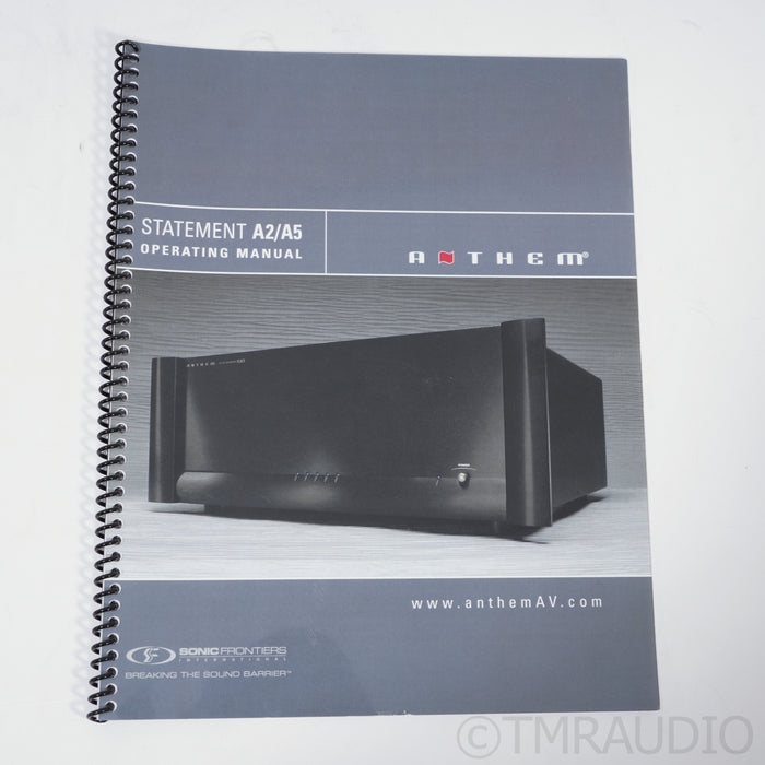 Anthem Statement A2 Power Amplifier