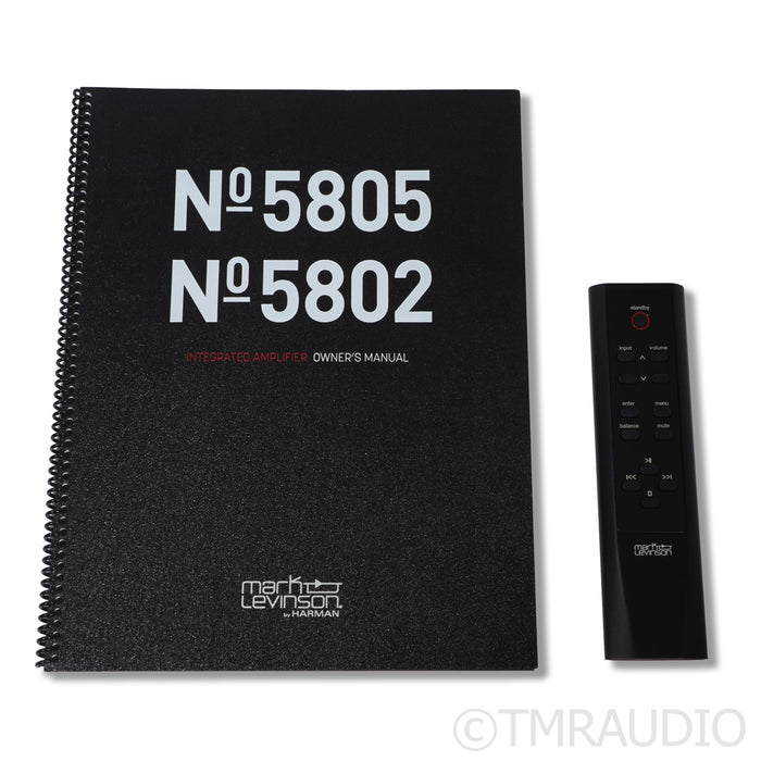 Mark Levinson No. 5805 Integrated Amplifier w/ Built-In DAC & MM/MC Phono