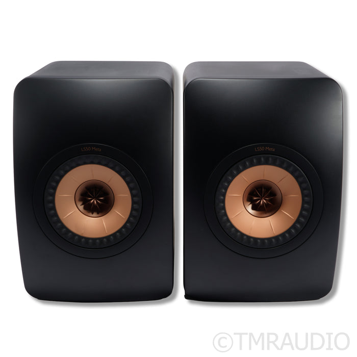 KEF LS50 Meta Bookshelf Speakers; Black