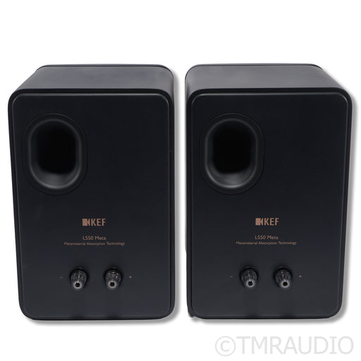 KEF LS50 Meta Bookshelf Speakers; Black