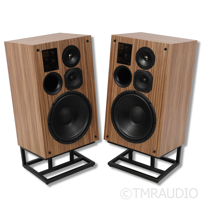 JBL L100 Classic 80th Anniversary Bookshelf Speakers w/ Dedicated Stands; Brown