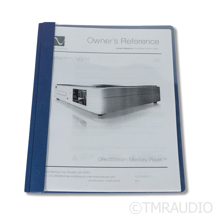 PS Audio DirectStream Memory Player CD/SACD Transport