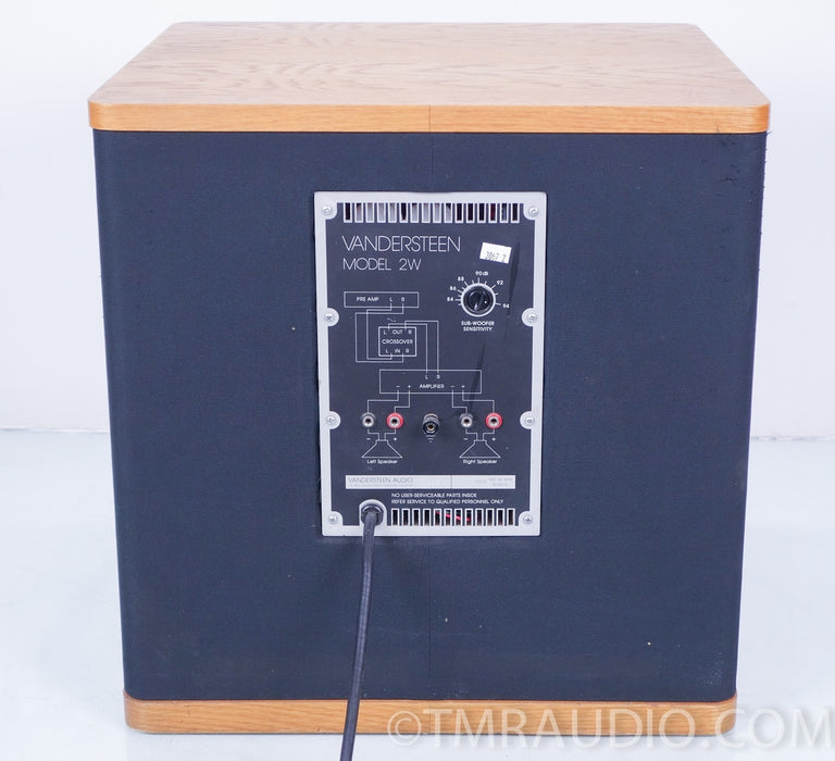 Vandersteen 2W Powered Subwoofer and W-X2 Crossover