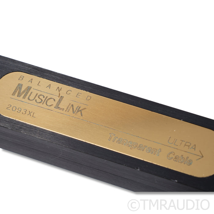 Transparent Audio Balanced MusicLink Ultra XL XLR Interconnects; 4.5m Pair