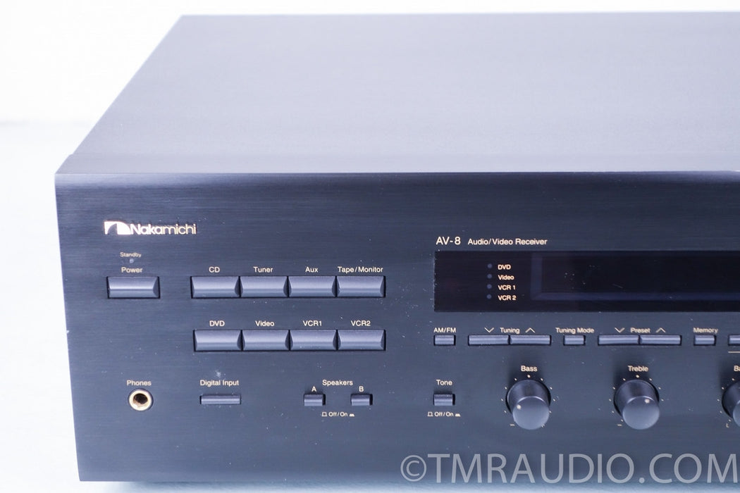 Nakamichi AV-8 Stereo AV Receiver w/ AM / FM Tuner