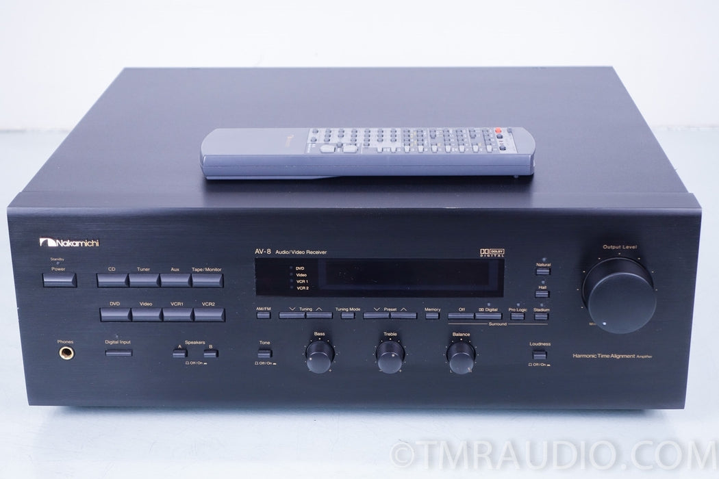 Nakamichi AV-8 Stereo AV Receiver w/ AM / FM Tuner