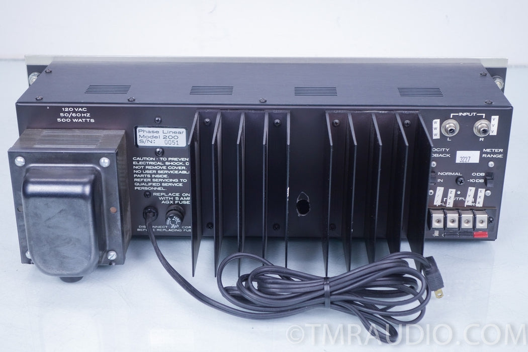 Phase Linear 200 Vintage Stereo Power Amplifier