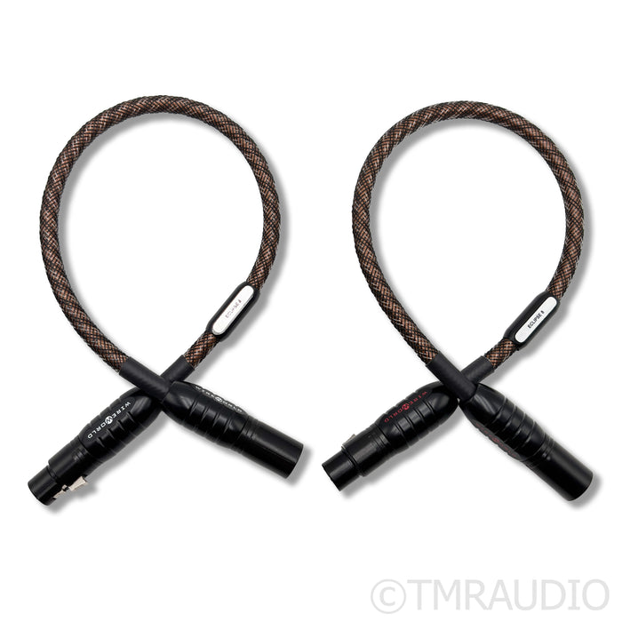 WireWorld Eclipse 8 XLR Interconnects; 0.5m Cable Pair