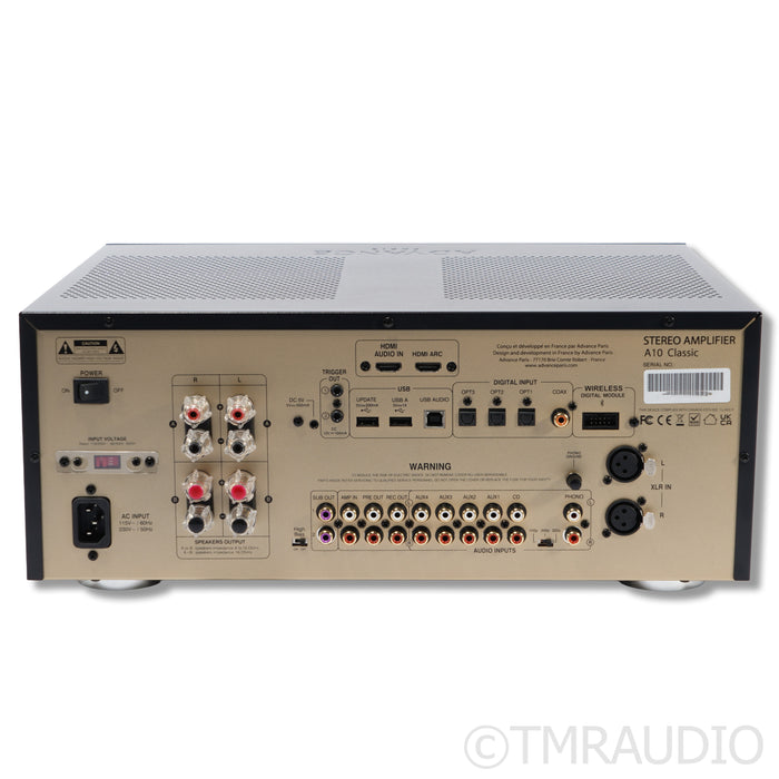 Advance Paris A10 Classic Hybrid Integrated Amplifier; Built-In DAC; MM Phono