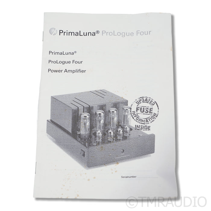 PrimaLuna ProLogue Four  Tube Power Amplifier