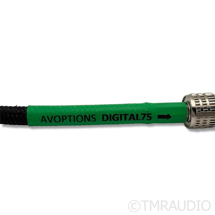 AV Options AVO Digital 75 BNC Coaxial Interconnect; 1m Cable Single
