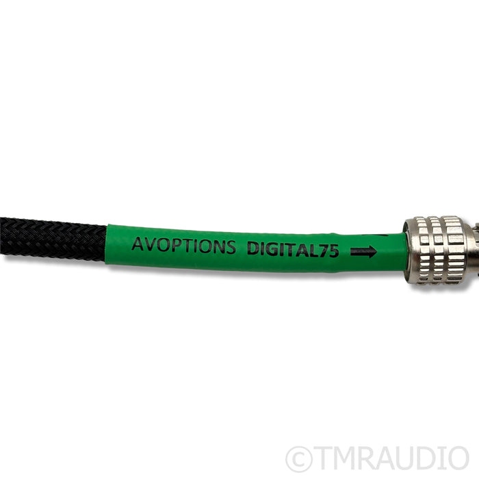 AV Options AVO Digital 75 BNC Coaxial Interconnect; 1m Cable Single