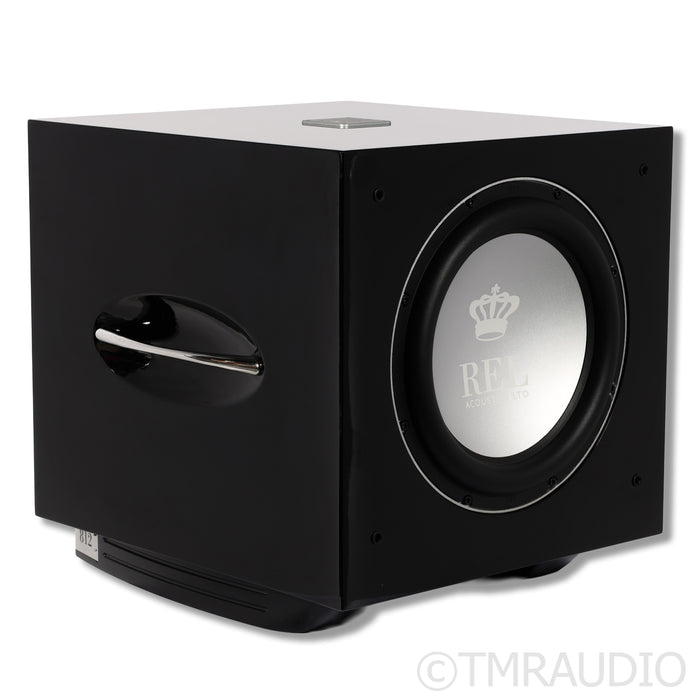 REL Acoustics S/812 12" Powered Subwoofer; Piano Black