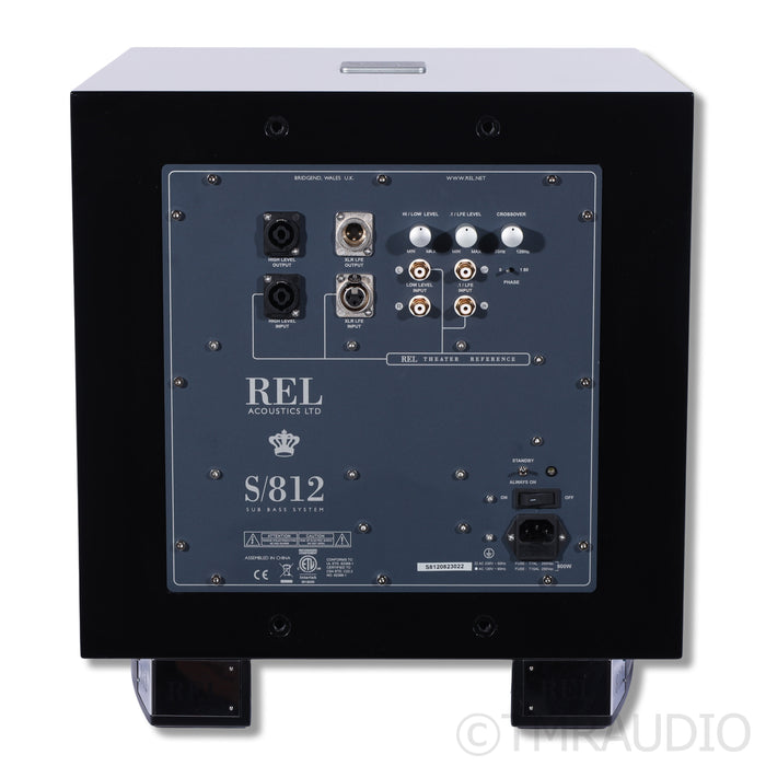REL Acoustics S/812 12" Subwoofer; Gloss Black