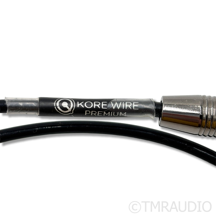 Nordost QRT QKore Wire Premium Ground Cable; 1m Single BNC to Banana
