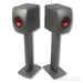 KEF LS50 Wireless II Bookshelf Speakers w/ Stands; Titanium Grey