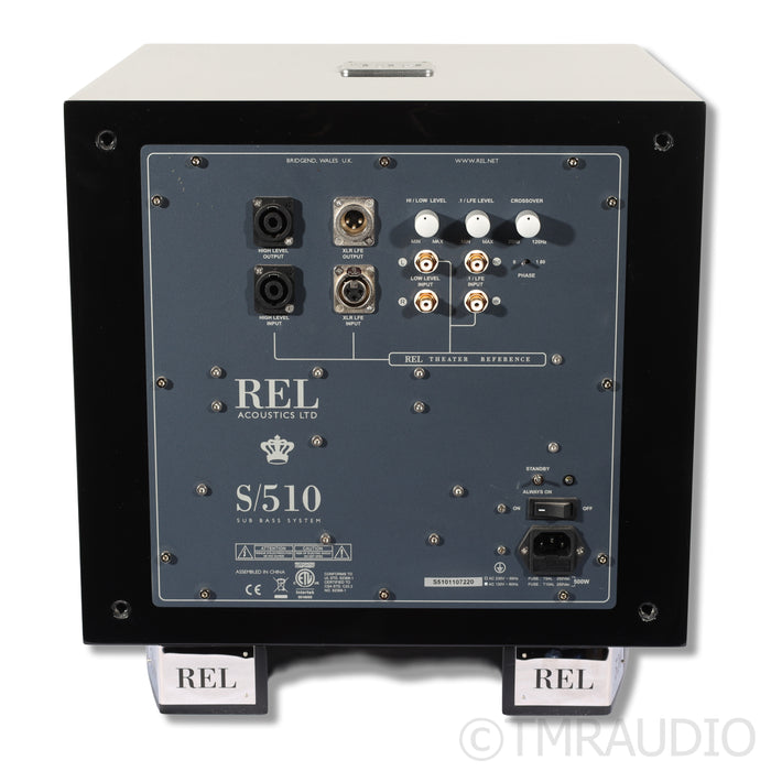 REL Acoustics S/510 10" Subwoofer; Gloss Black