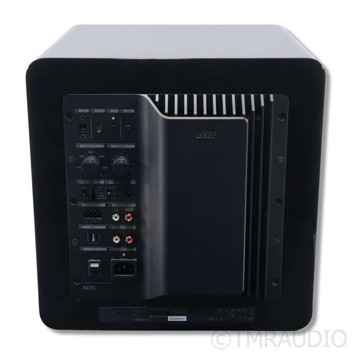 KEF KC92 Dual 9-Inch Subwoofer; High Gloss Black