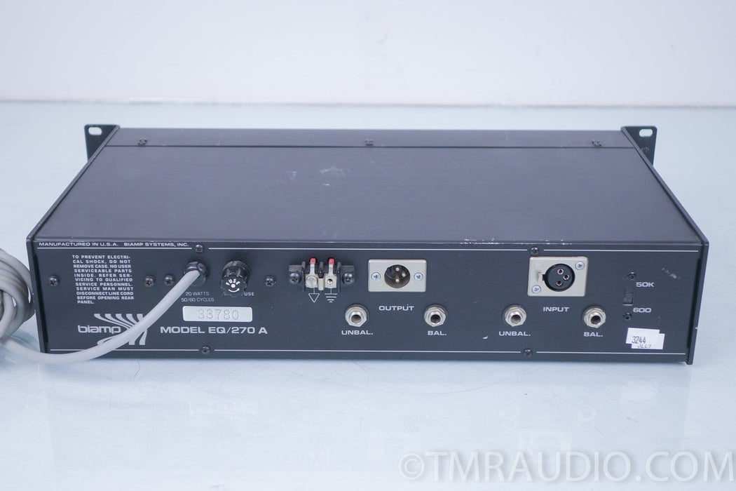 Biamp Model EQ270a Graphic Equalizer / EQ