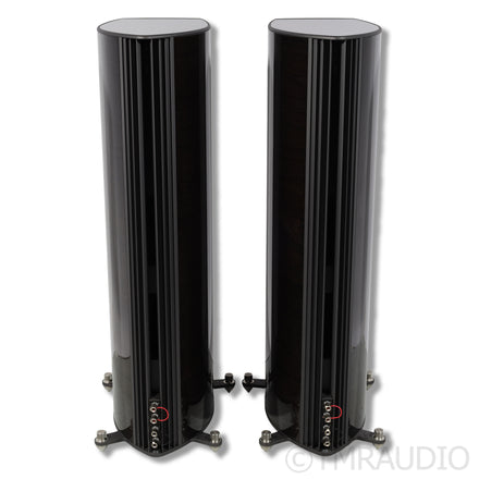 Sonus Faber Concerto Bookshelf Speakers; Black Leather w/ Walnut