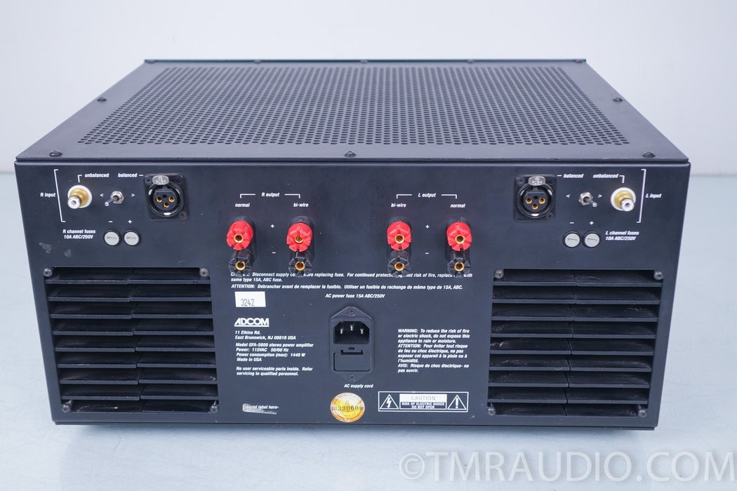 Adcom GFA-5800 Stereo Power Amplifier