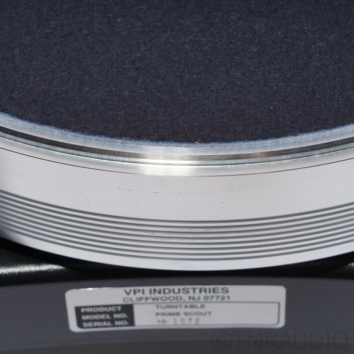 VPI Super Prime Scout Belt-drive Turntable; Upgraded Kimber Cable (No Cartridge)