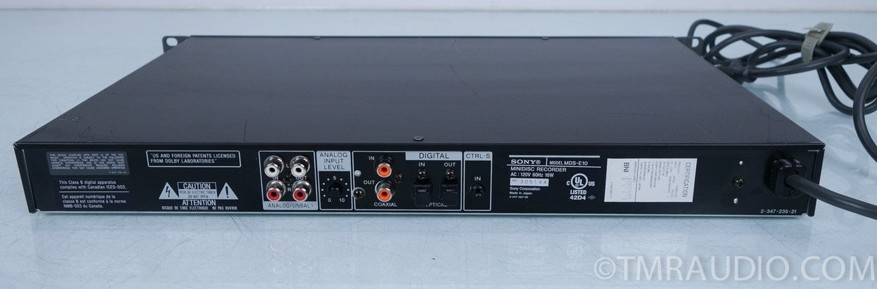 Sony MDS-E10 MiniDisc MD Recorder in Factory Box