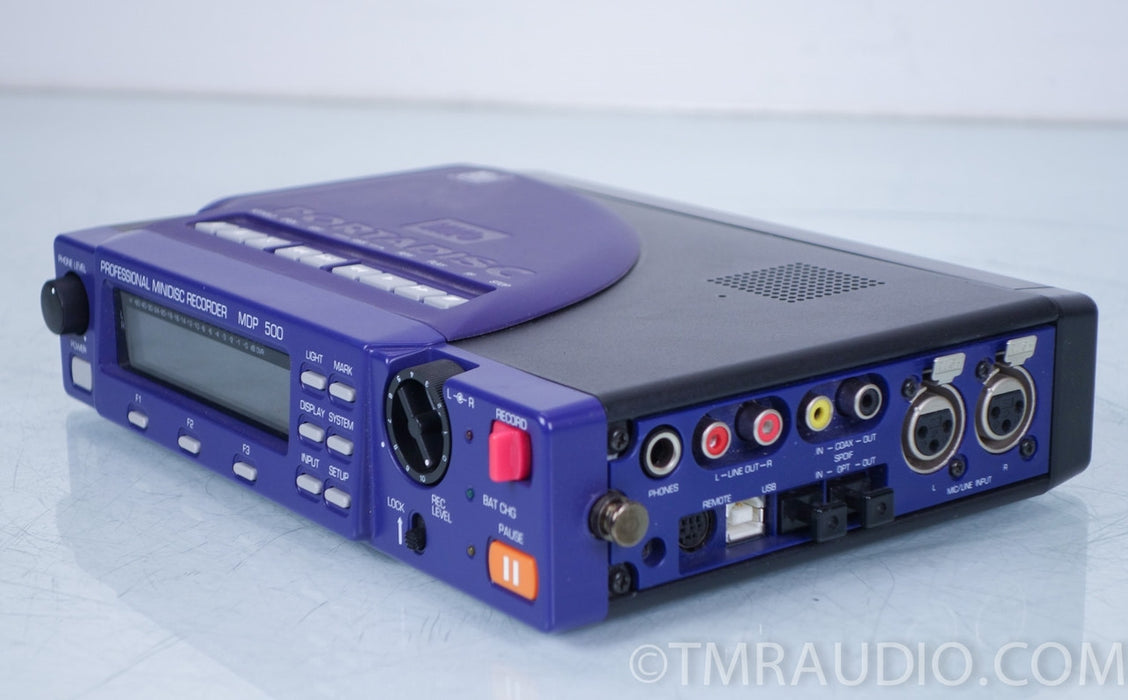 HHB MDP 500 Portadisc Professional Portable MiniDisk Recorder MD