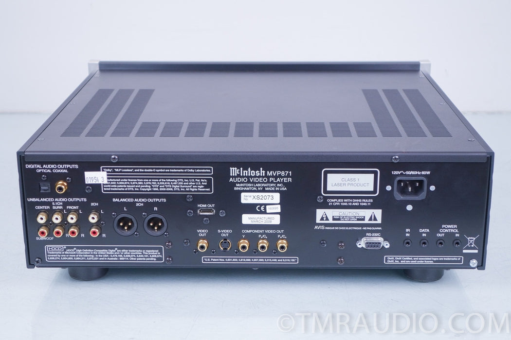 McIntosh MVP-871 CD / DVD / SACD / DVD-A Player in Factory Box