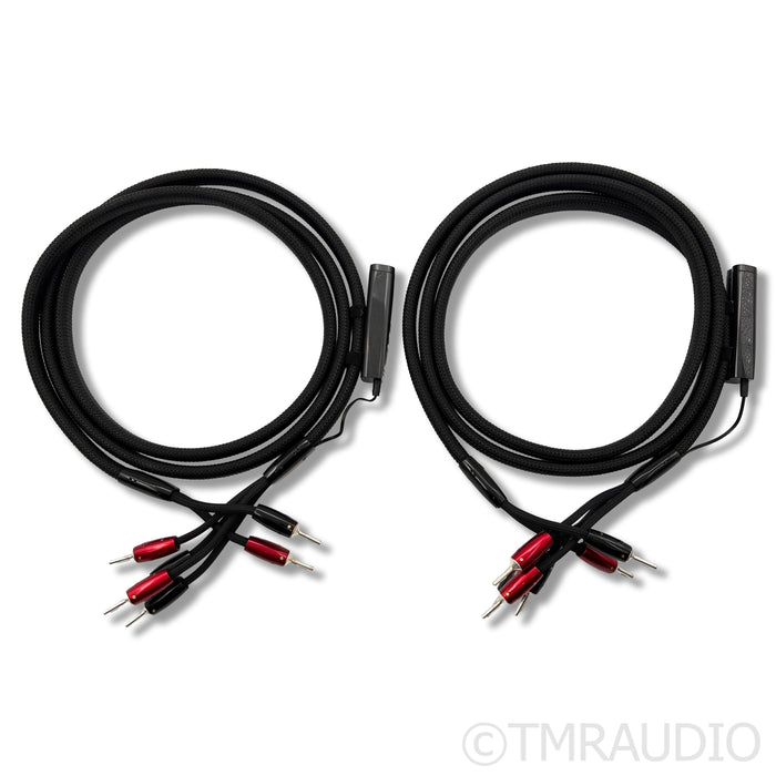 AudioQuest Obsidian PSS Speaker Cables; 8ft Pair