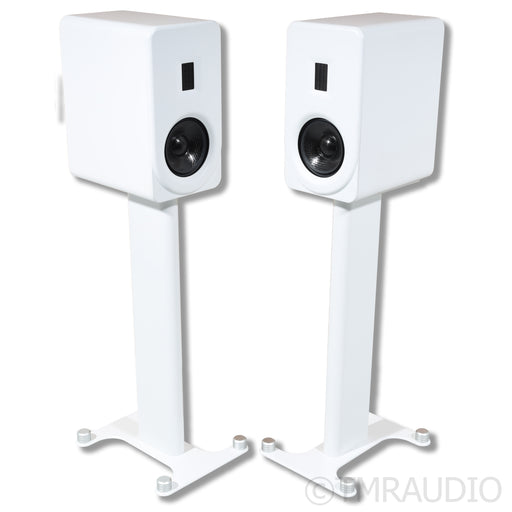 PS Audio Aspen FR5 Bookshelf Speakers w/ Dedicated Stands; Satin White