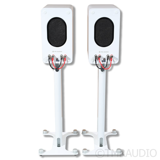 PS Audio Aspen FR5 Bookshelf Speakers w/ Dedicated Stands; Satin White