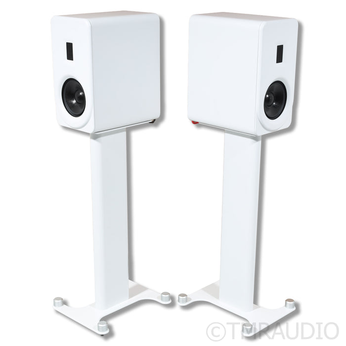 PS Audio Aspen FR5 Bookshelf Speakers w/ Dedicated Stands; Satin White