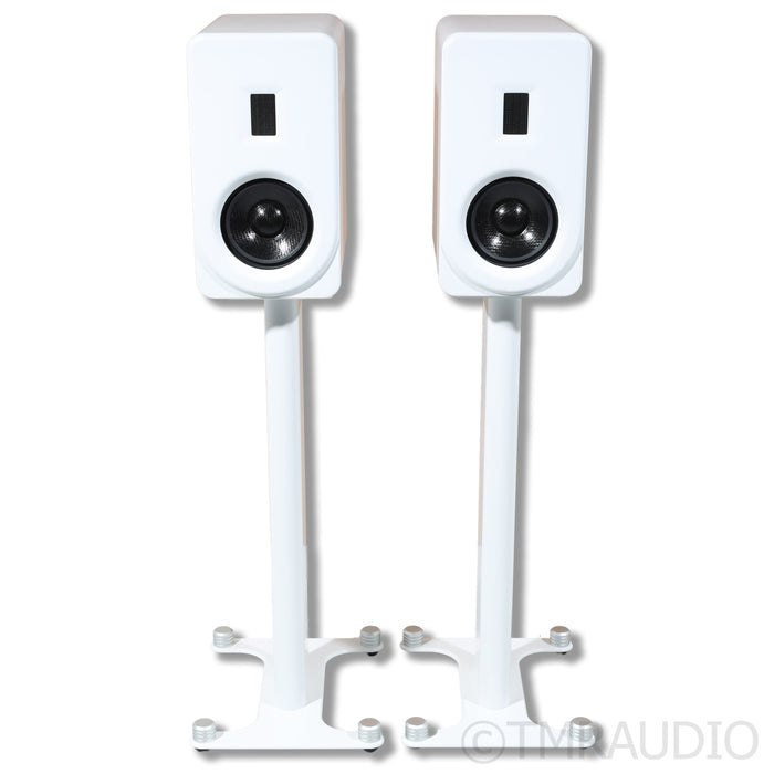 PS Audio Aspen FR5 Bookshelf Speakers w/ Dedicated Stands; Satin White