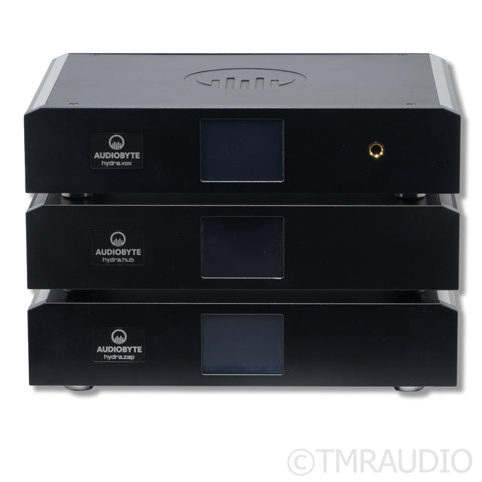 Audiobyte Hydra.VOX DAC; Hydra.HUB DDC; Hydra ZAP Power Supply