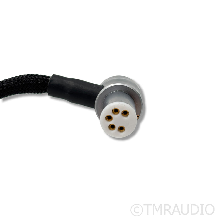 WyWires Diamond Series 5-Pin DIN to RCA Tonearm Cable; 1m