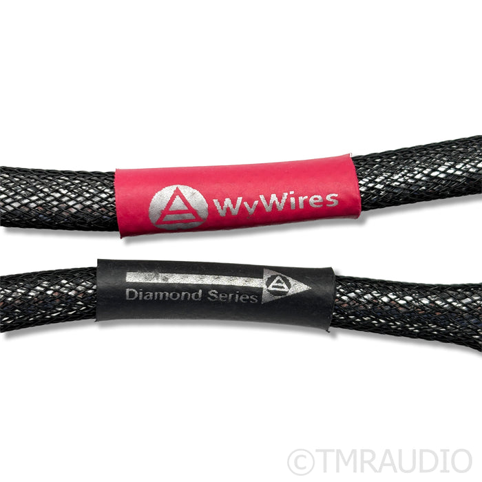 WyWires Diamond Series 5-Pin DIN to RCA Tonearm Cable; 1m