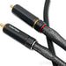 WyWires Diamond Series 5-Pin DIN to RCA Tonearm Cable; 1m