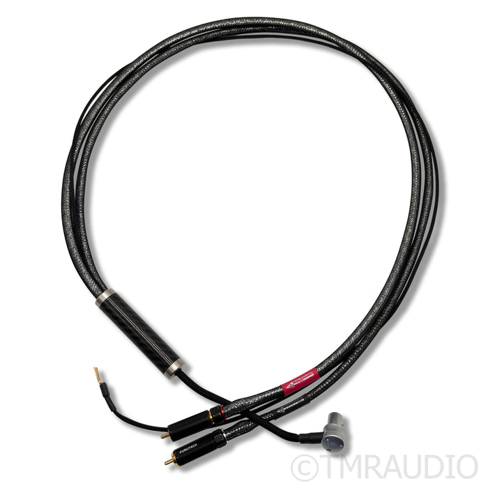 WyWires Diamond Series 5-Pin DIN to RCA Tonearm Cable; 1m