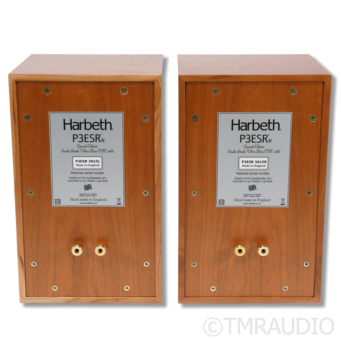 Harbeth P3ESR Special Edition Bookshelf Speakers; Cherry