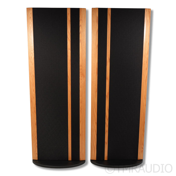Magnepan MG 20.7 Planar Magnetic Floorstanding Speakers; Oak & Black Fabric
