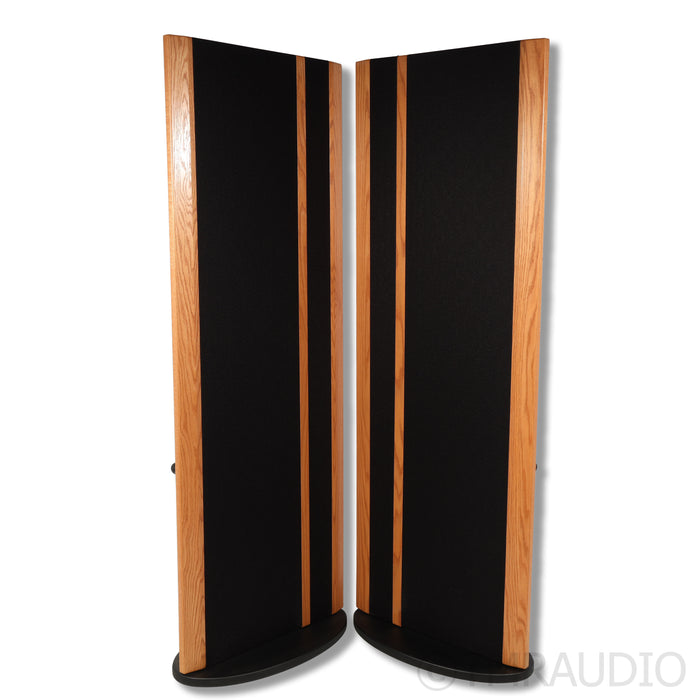 Magnepan MG 20.7 Planar Magnetic Floorstanding Speakers; Oak & Black Fabric