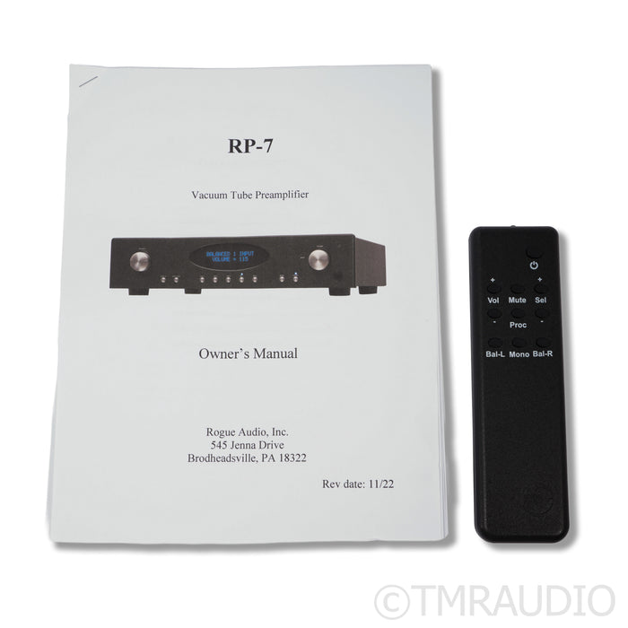 Rogue Audio RP-7 v1 Fully Balanced Tube Preamplifier