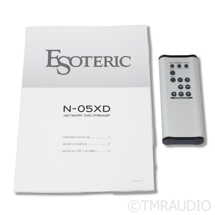 Esoteric Audio N-05XD DAC / Streamer / Preamplifier / Headphone Amplifier