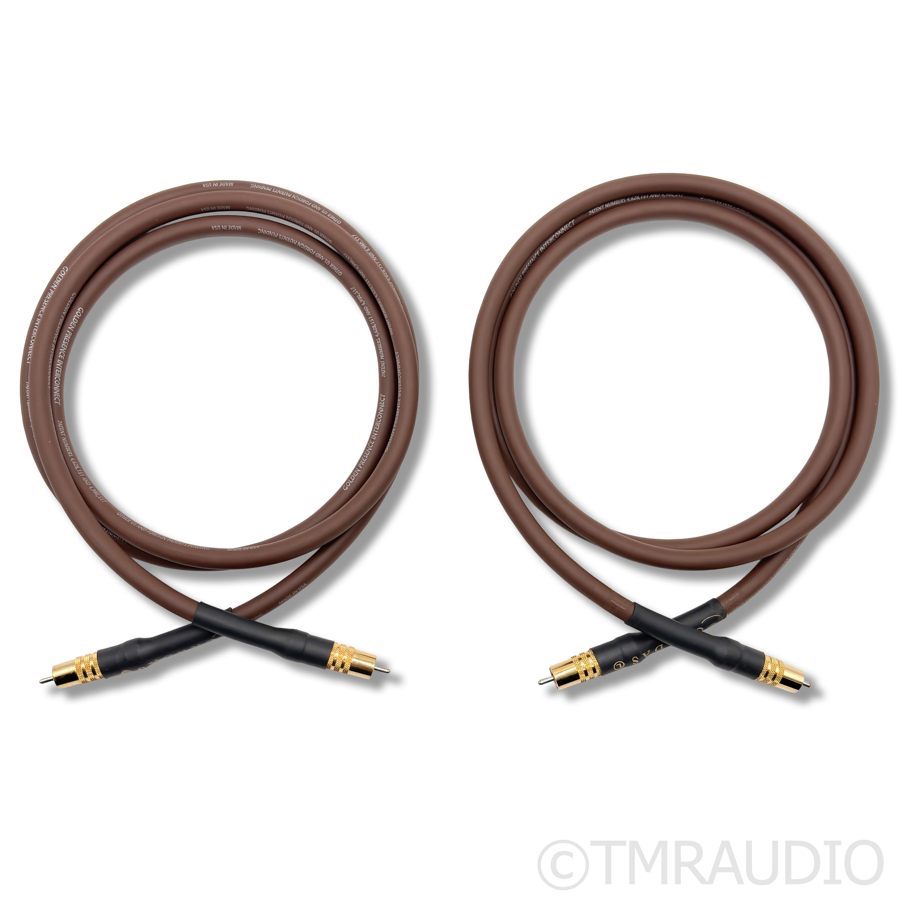 Cardas Golden Presence RCA Interconnects; 2m Cable Pair — The