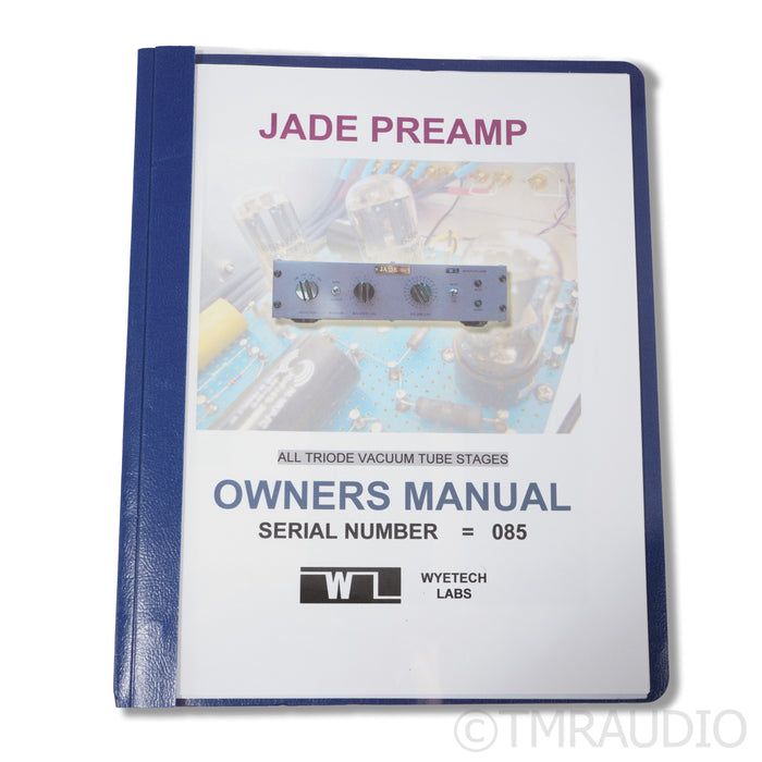 Wyetech Jade 2.1 Class-A Tube Preamplifier