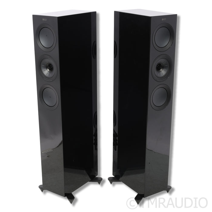 KEF R5 Meta Floorstanding Speakers; Upgraded Gaia III Footers