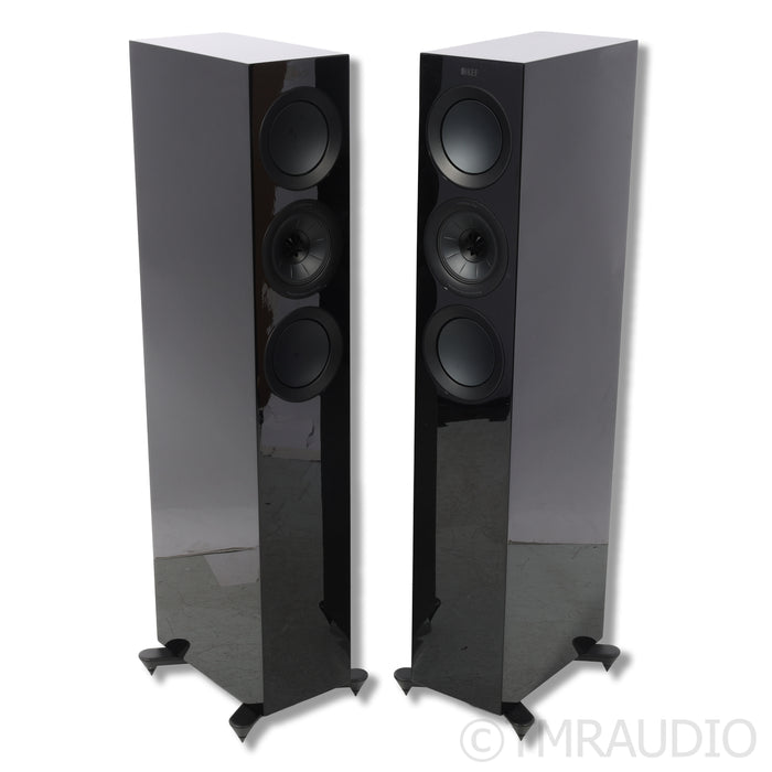 KEF R5 Meta Floorstanding Speakers; Upgraded Gaia III Footers