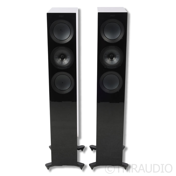 KEF R5 Meta Floorstanding Speakers; Upgraded Gaia III Footers