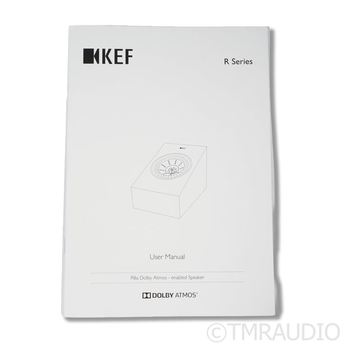 KEF R8A Dolby Atmos Surround Speakers; Gloss Black